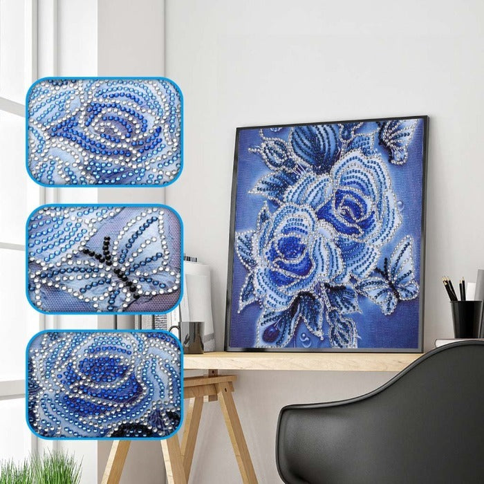 Part Drill Special Shaped Rhinestones Diamond Painting - Crystal Rhinestone - Rose