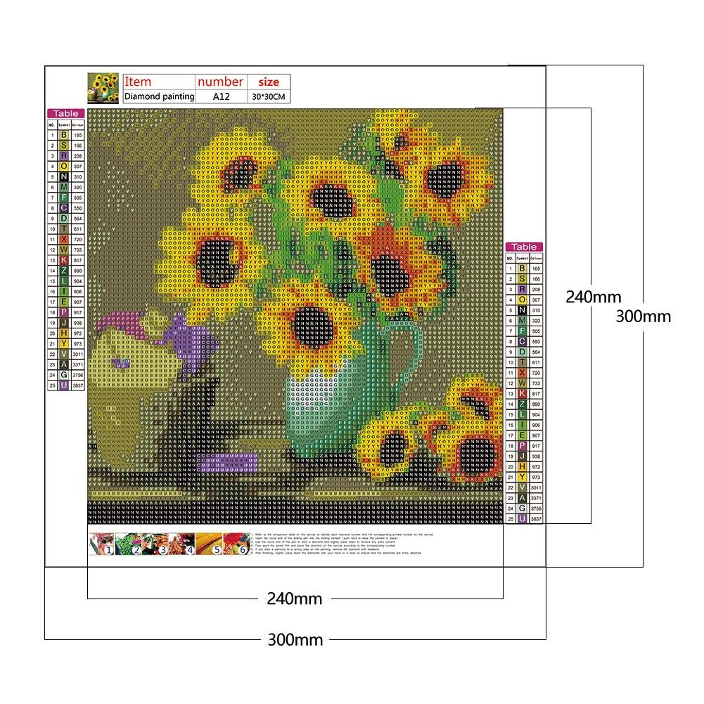 Diamond Painting - Full Round - Sunflower C