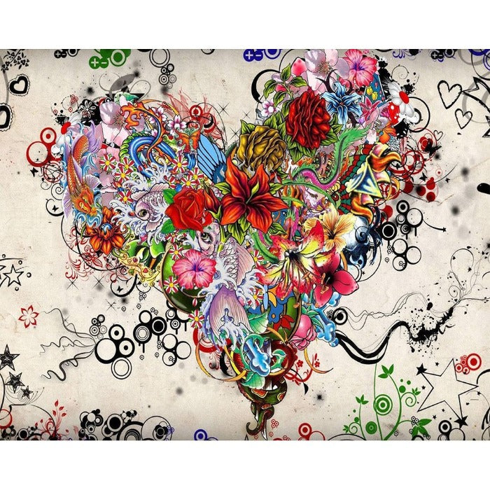 Oil Coloring Drawing Decorative Picture Living Room Wall Art