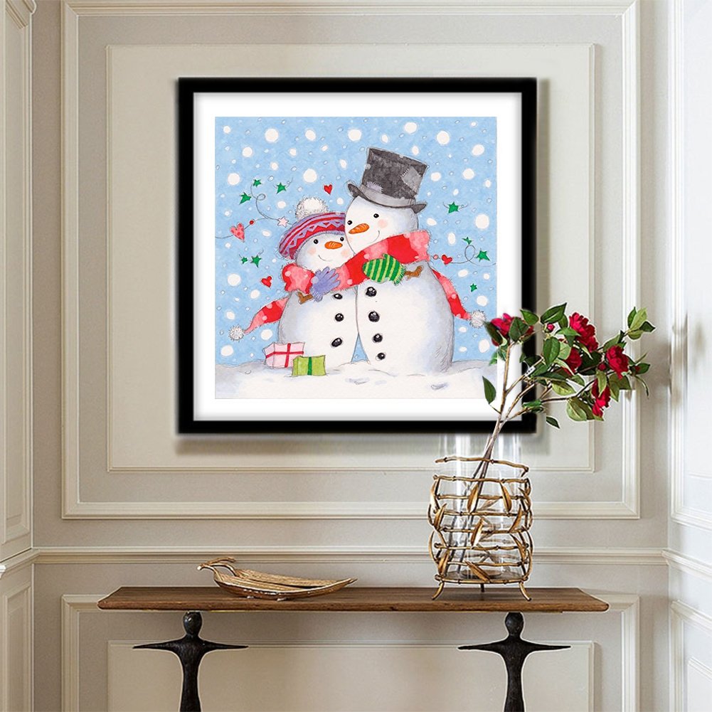 Diamond Painting - Full Round - Snowman H
