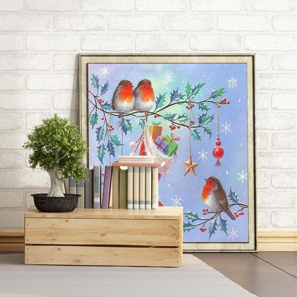 Diamond Painting - Full Round - Christmas Bird