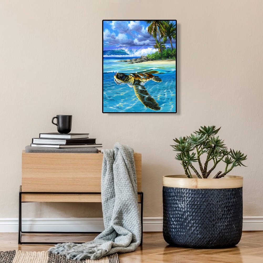 Paint By Number - Oil Painting - Sea Turtle (40*50cm)