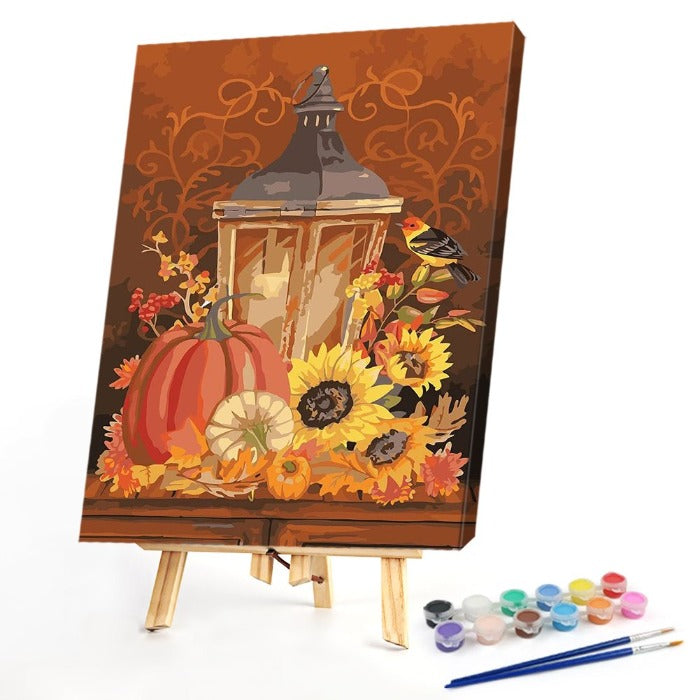 Paint By Numbers Kit 1 Set X Acrylic paint 1 X Canvas 3 X Brush 1 X Colorful Drawing