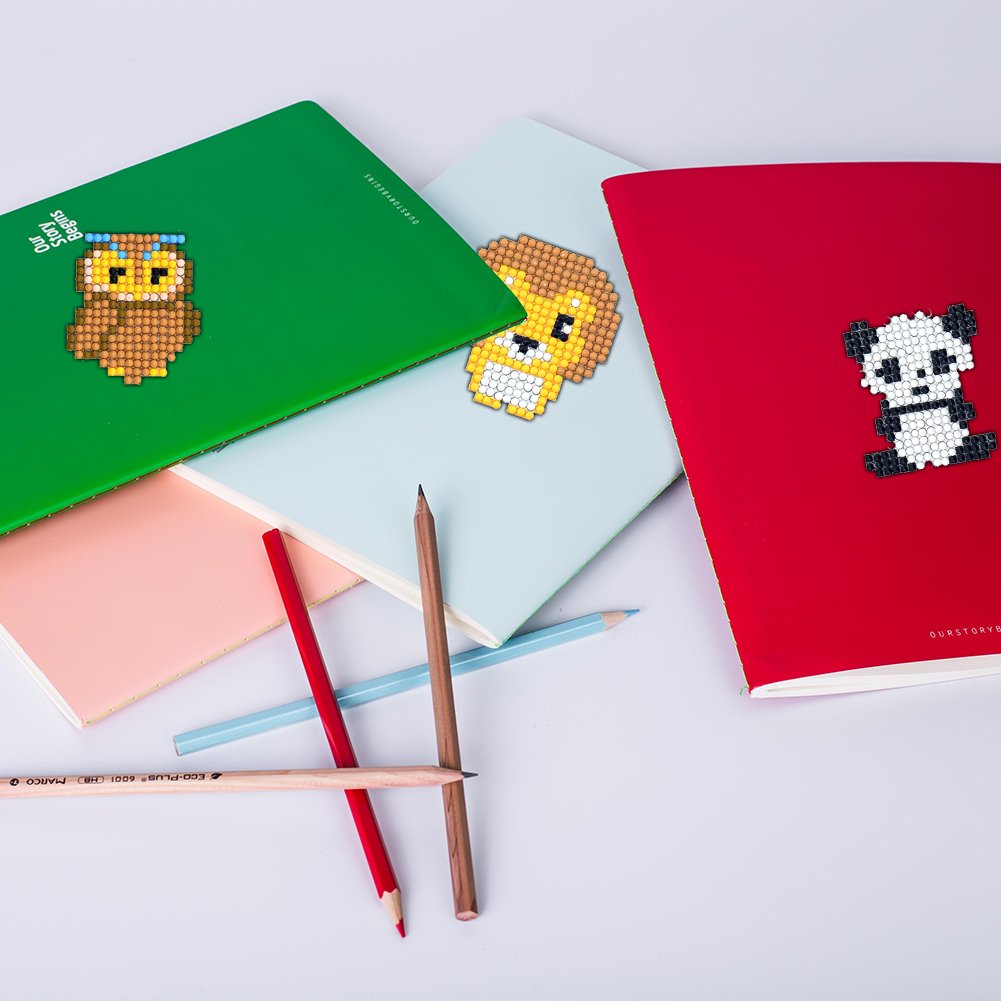 10pcs Kids Funny Toy Diamond Painting Animal Stickers Easy DIY Art Craft