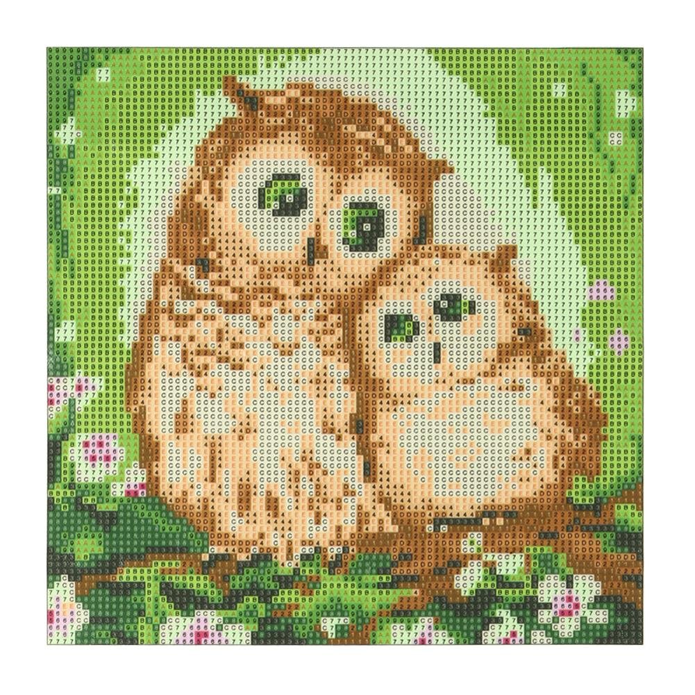 Cartoon Owl Full Round Beads Art Craft