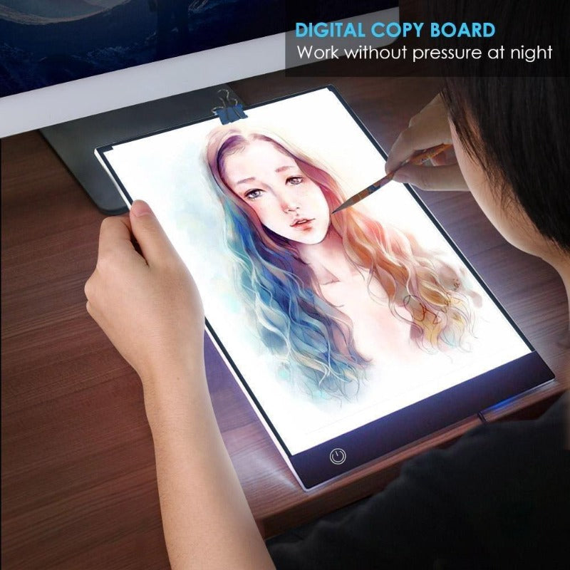 A4 Digital Graphics Tablet LED Drawing Board Light Box Tracing Copy Pad