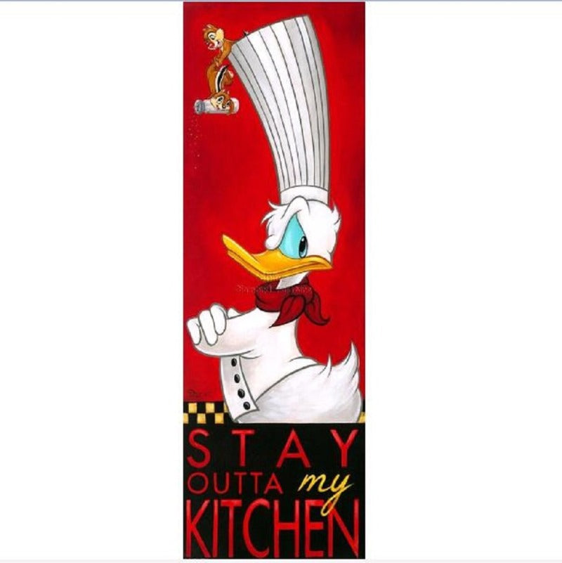 Donald Duck Full Round Square Diamond Painting Kits 30 x 90cm