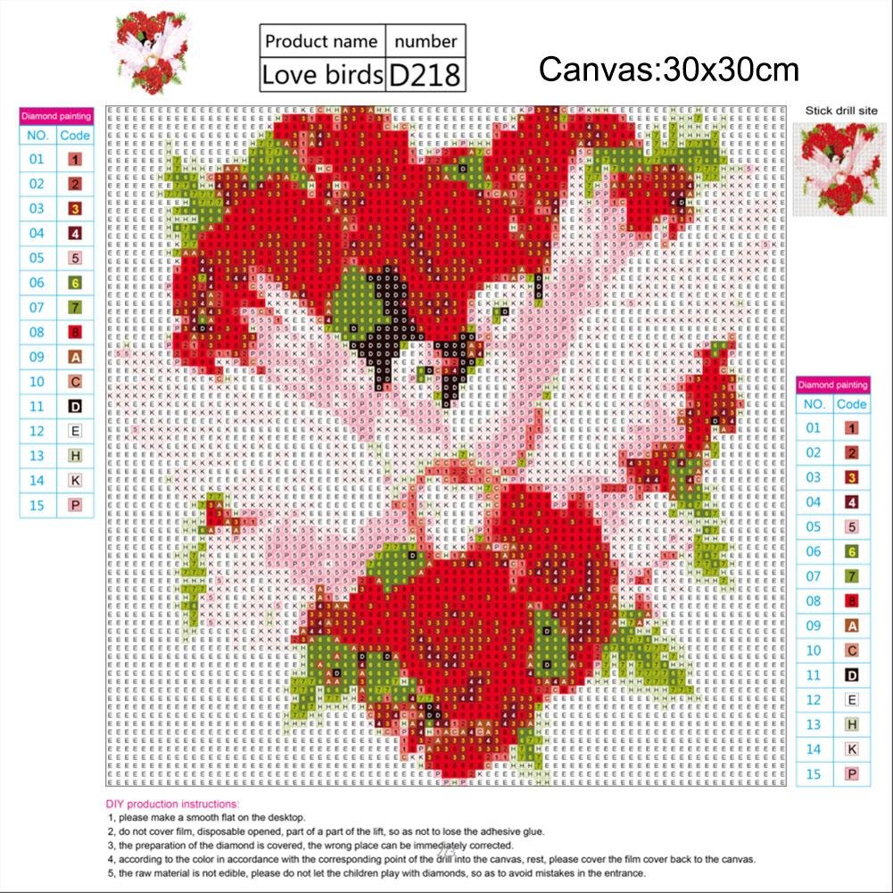 Diamond Painting - Full Round - Rose Love
