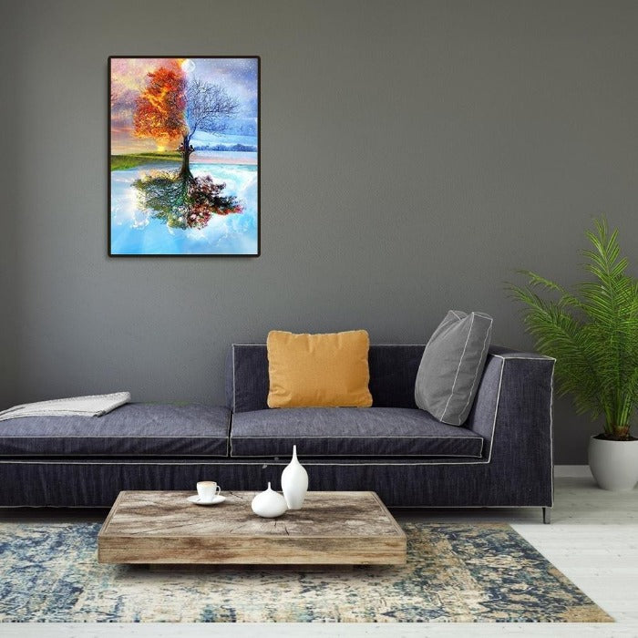 Paint By Number Oil Painting 4 Season Tree (40*50cm)