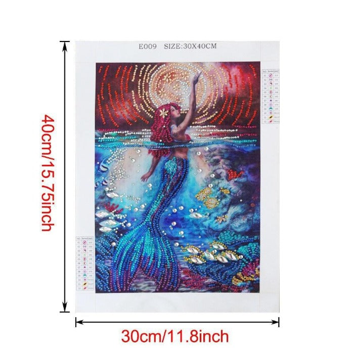 Diamond Painting - Crystal Rhinestone - Mermaid