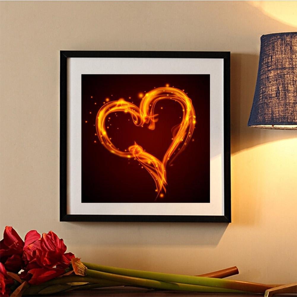 Diamond Painting - Full Round - Fire Heart