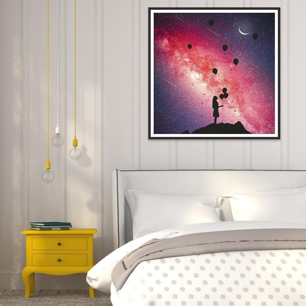 Diamond Painting - Full Round - Red Galaxy
