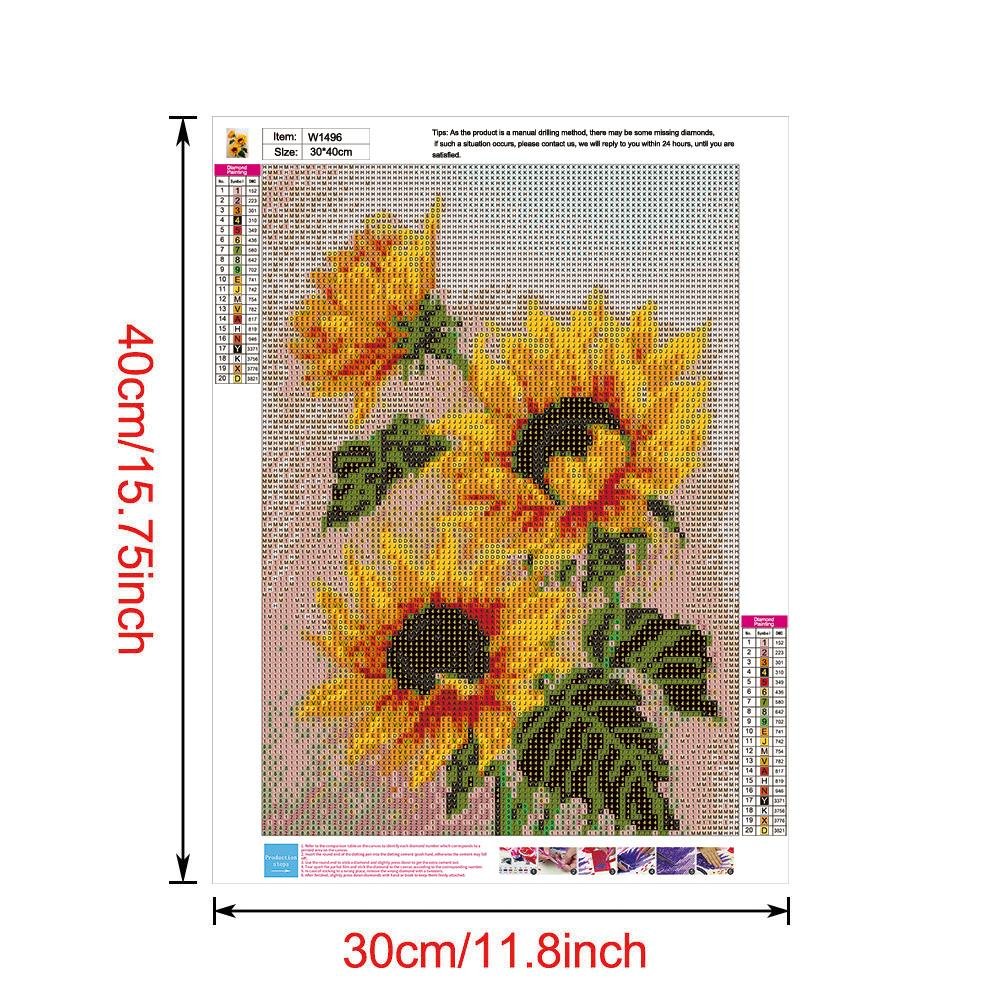 Diamond Painting - Full Round - Sunflower M
