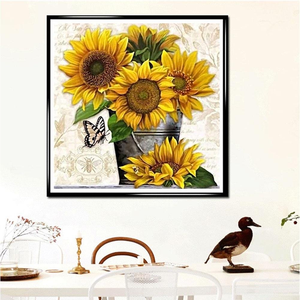 Diamond Painting - Full Round - Sunflower D