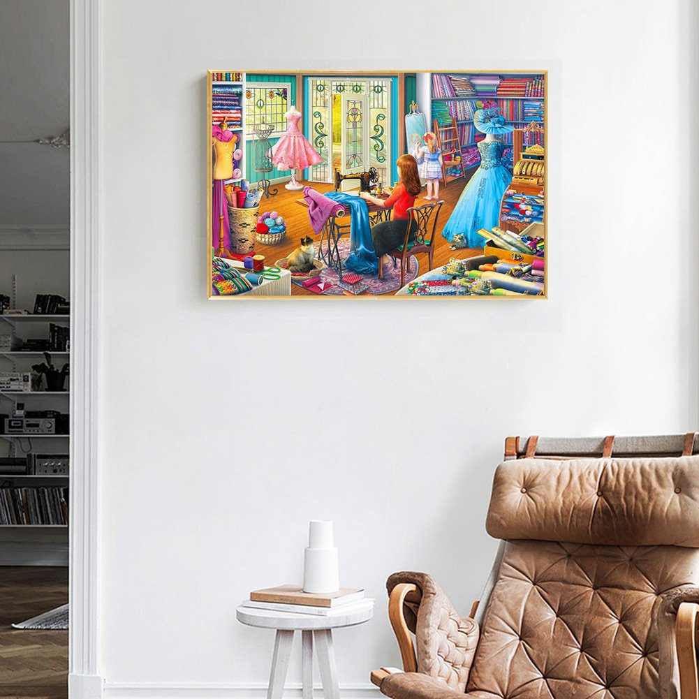 Diamond Painting - Full Round - Sewing Room