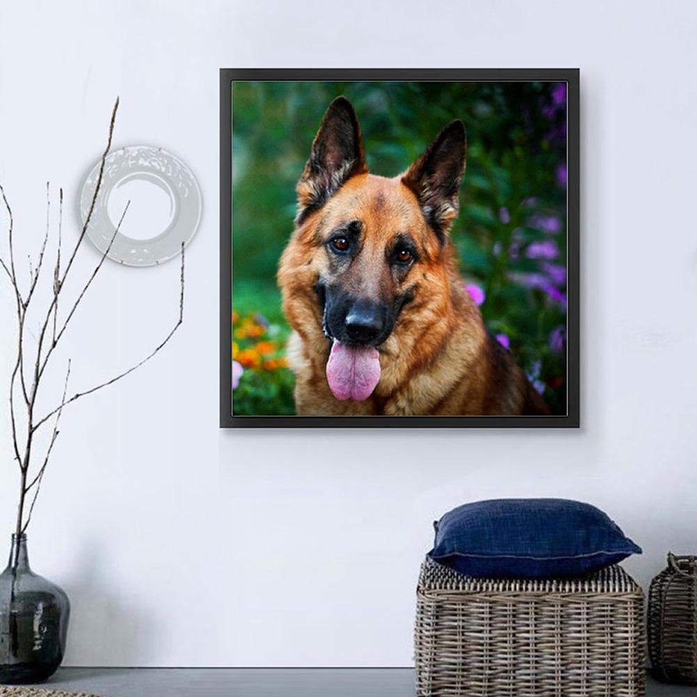 Diamond Painting - Partial Round - Dog A