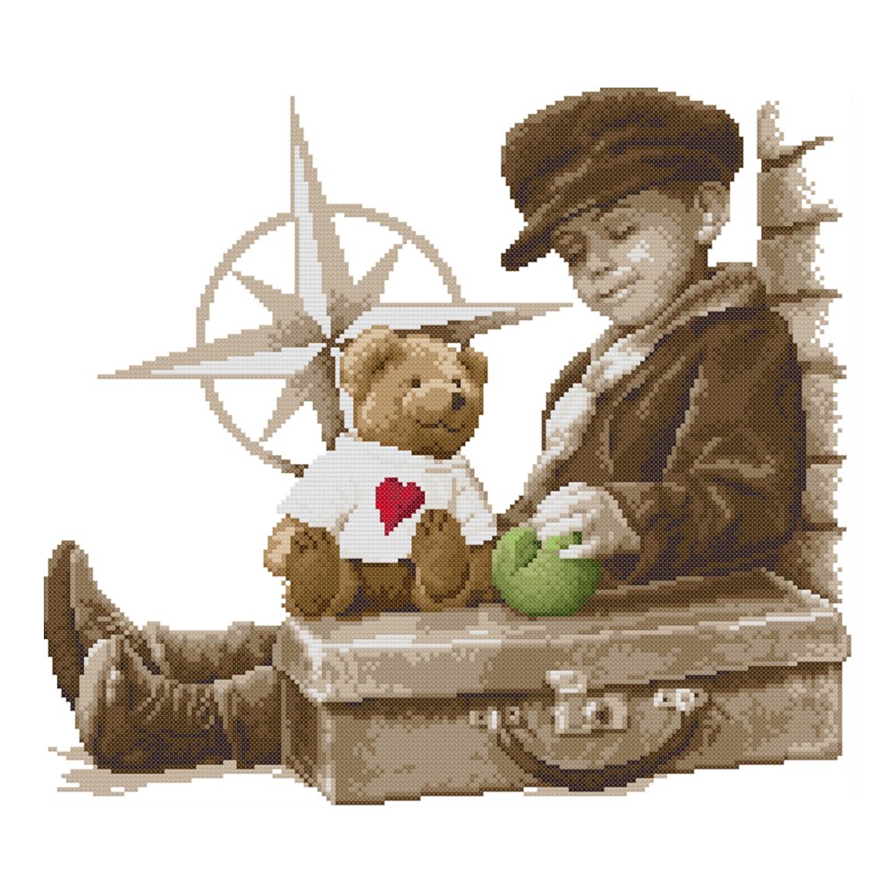 14ct Stamped Cross Stitch Childhood(41*37cm)