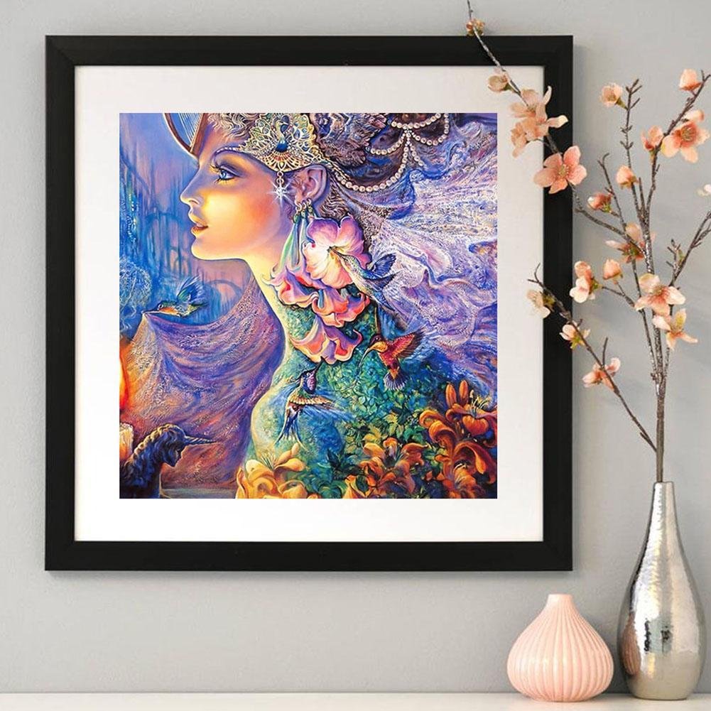 Kit de pintura de diamante DIY 5D - quadrado completo - lindo anjo