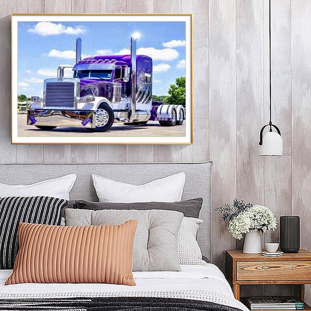 5D DIY Diamond Painting Kit - Full Round - Vehicle in Farm