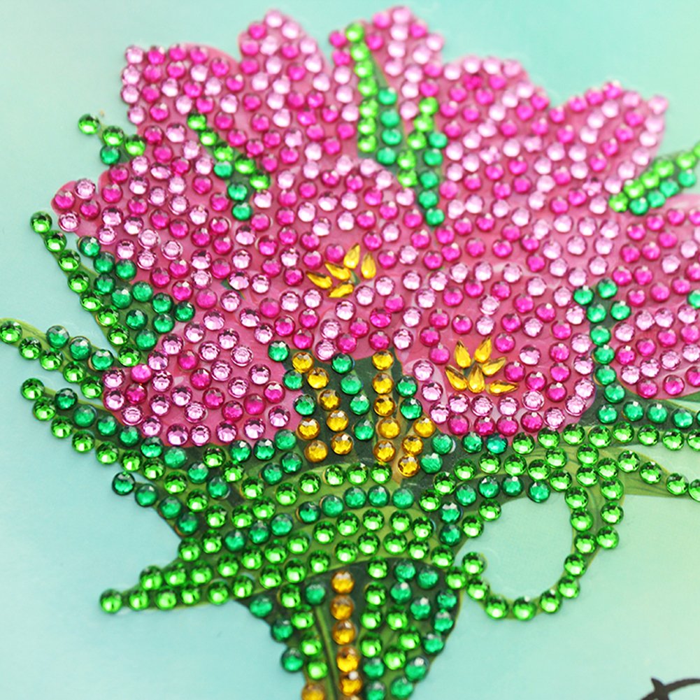DIY Diamond Painting Greeting Card - Flowers