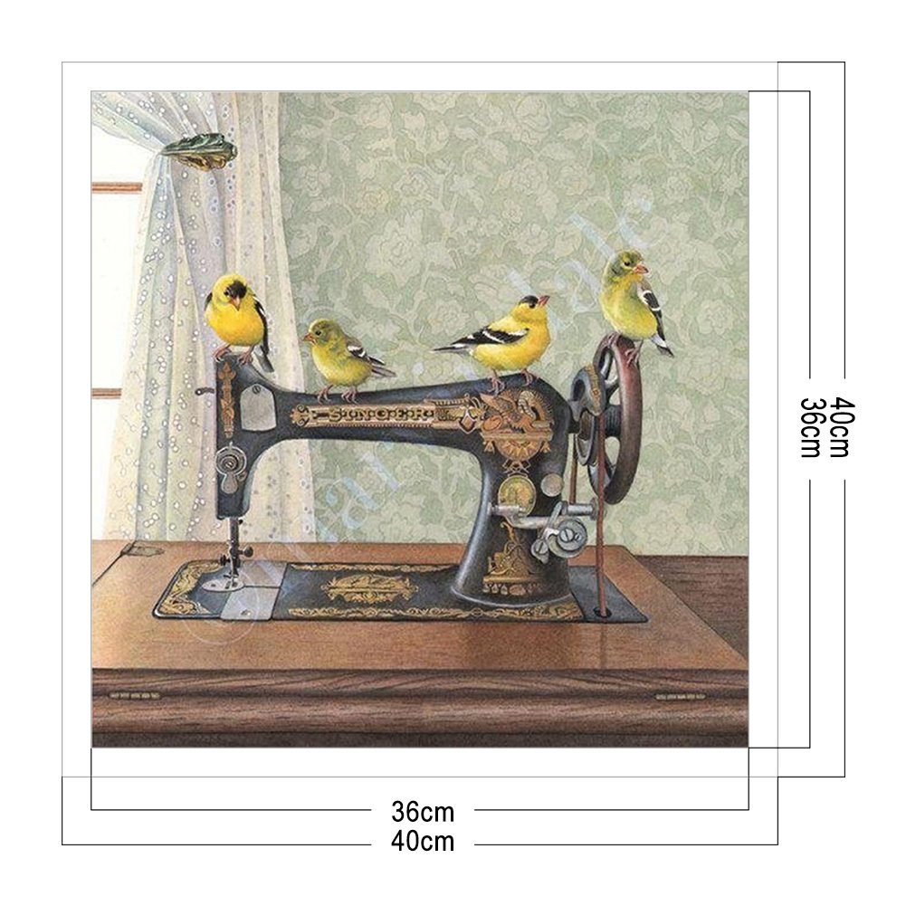 11ct Estampado Ponto Cruz - Máquina de Costura (40*40cm)