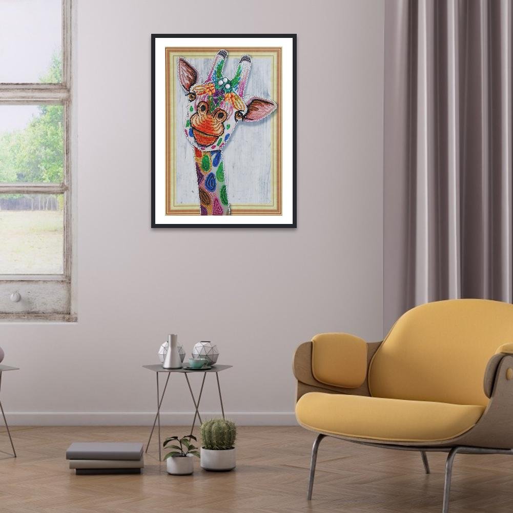 DIY Crystal Rhinestone Giraffe Diamond Painting Kit