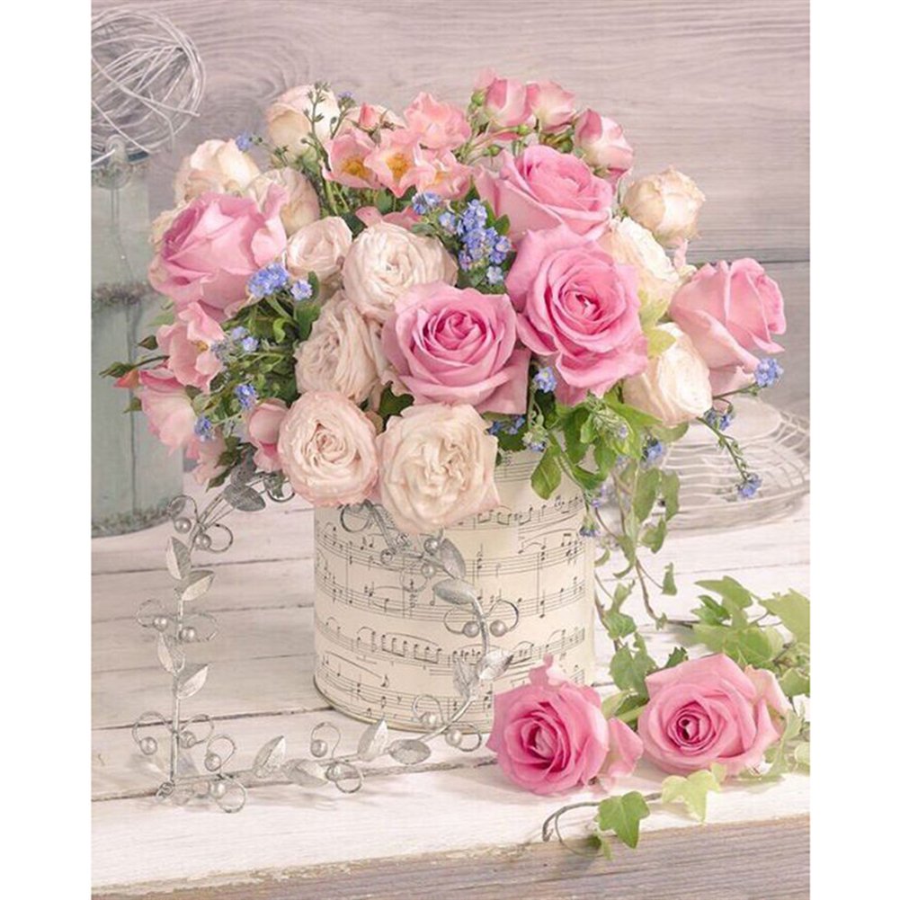 Paint By Number Oil Painting Flower (40*50cm)