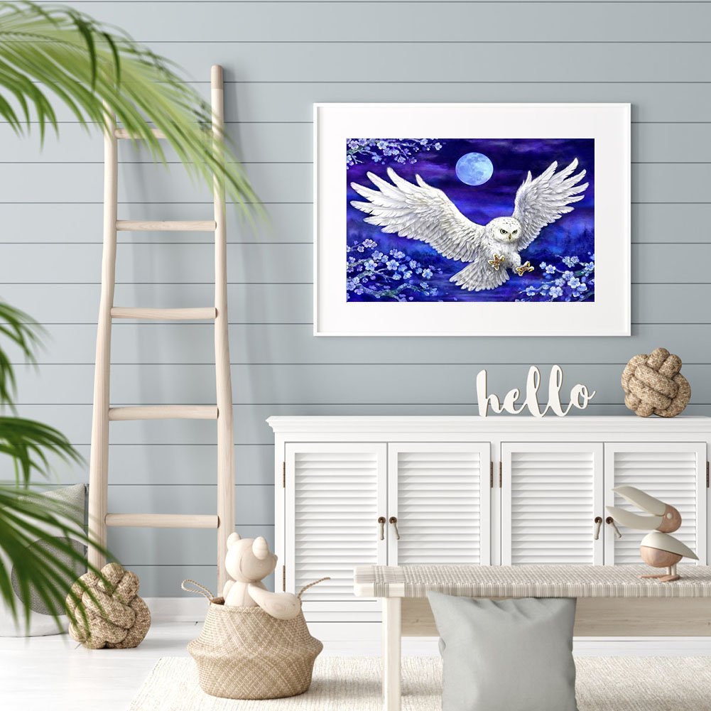 Pintura Diamante - Rodada Completa - Coruja Voadora 2