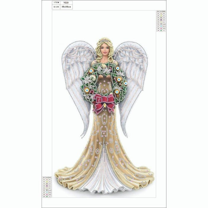 30*50cm Flower Angel Crystal Rhinestone Diamond Painting