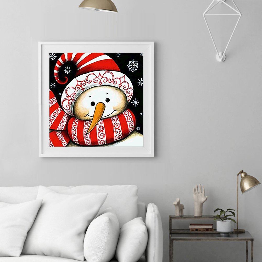 Diamond Painting - Full Round - Snowman K