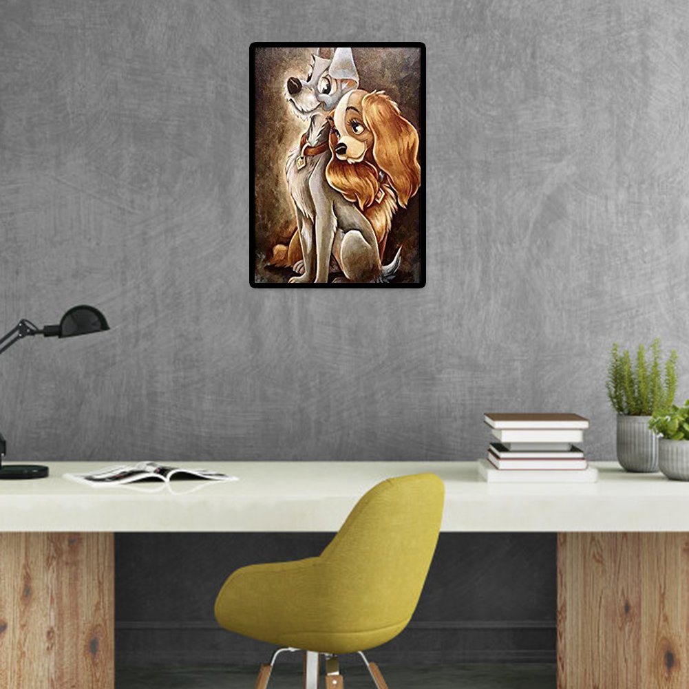 Diamond Painting - Full Round - Dogs D