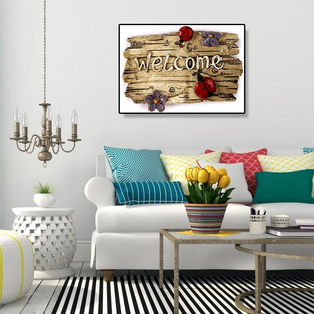 Diamond Painting - Full Round - Welcome Sign