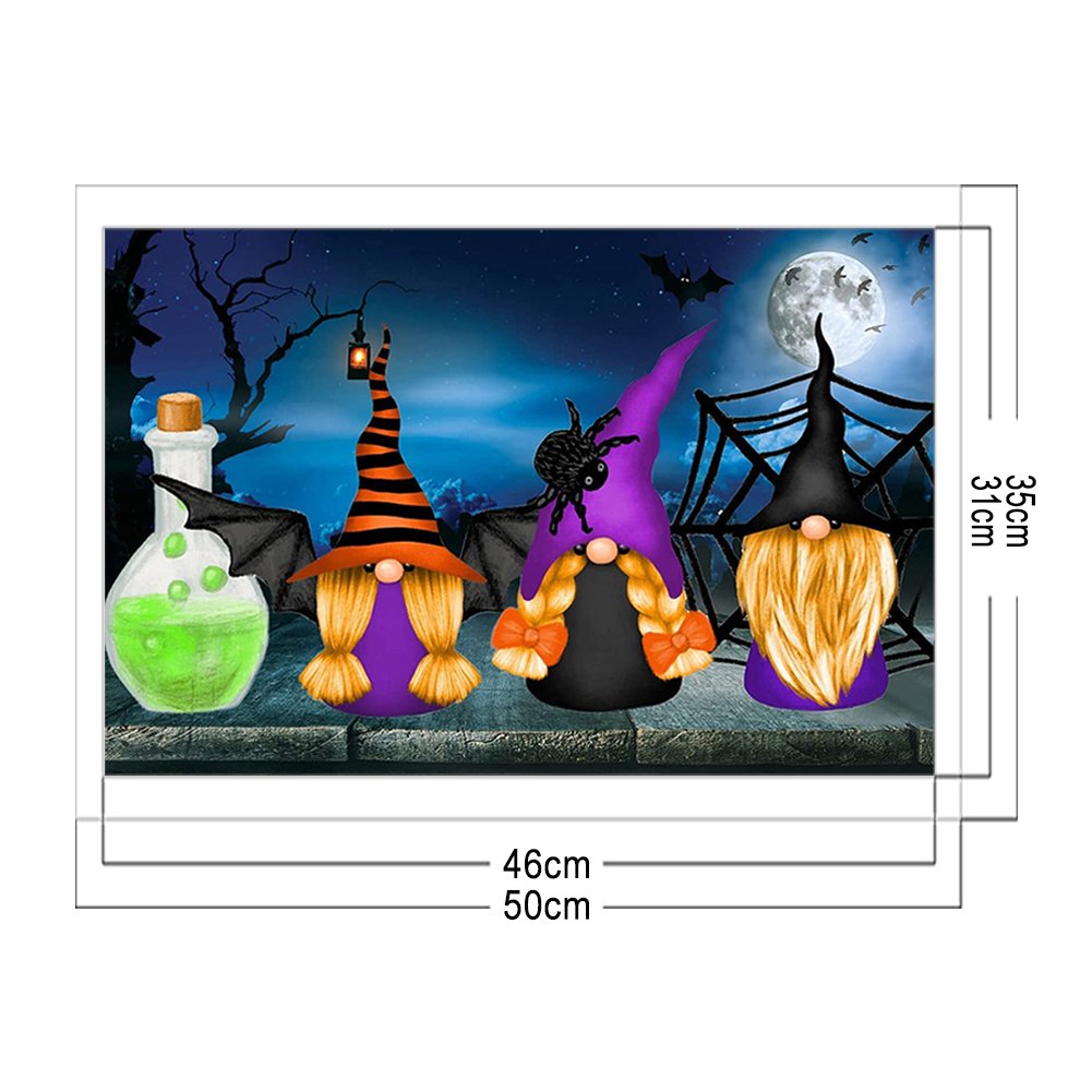 11ct Stamped Cross Stitch -Halloween Dwarf(35*50cm)