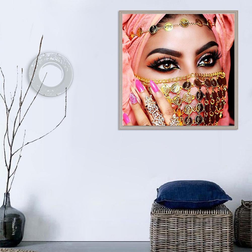 Diamond Painting - Partial Round - Beautiful Lady