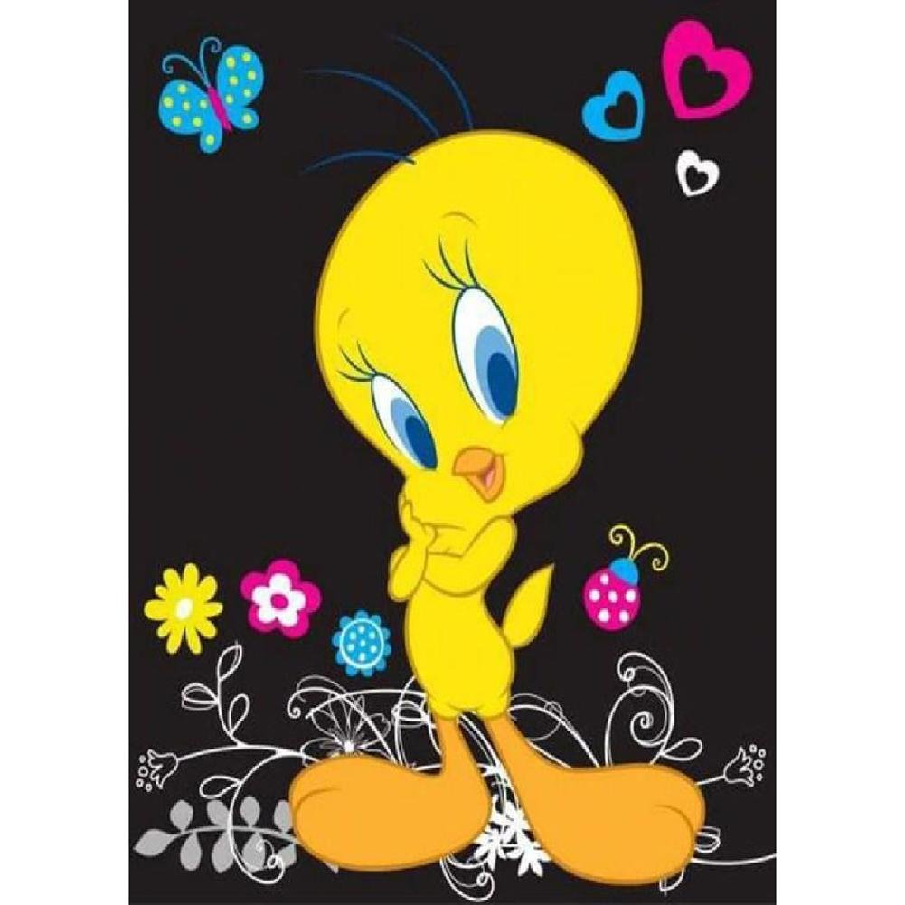 5D Diy Diamond Painting Kit Full Round Beads Tweety Bird