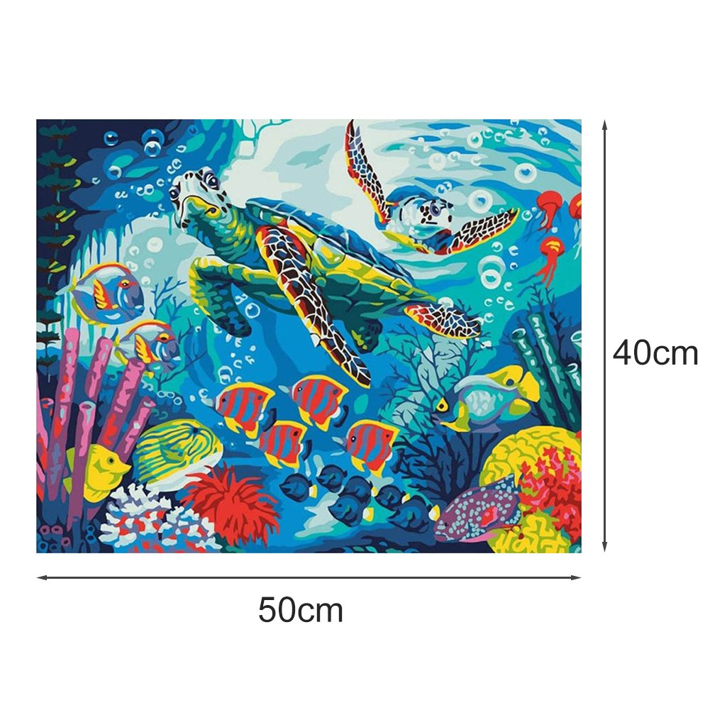 Paint By Number - Oil Painting - Sea Turtle (40*50cm)