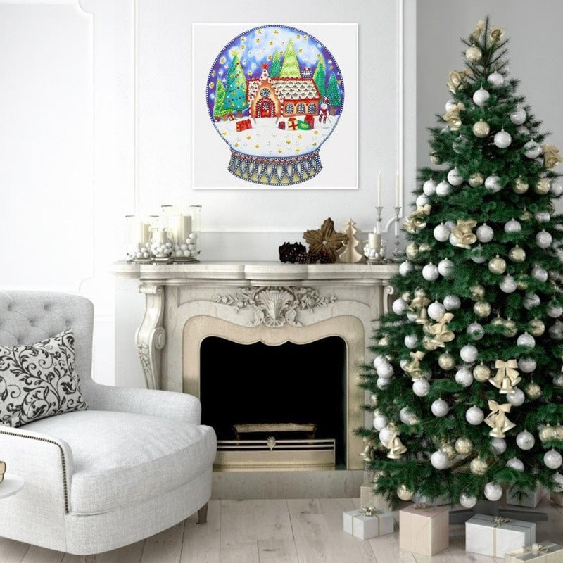 5D Diamond Painting (Part Drill) - Crystal Rhinestone - Christmas Balls