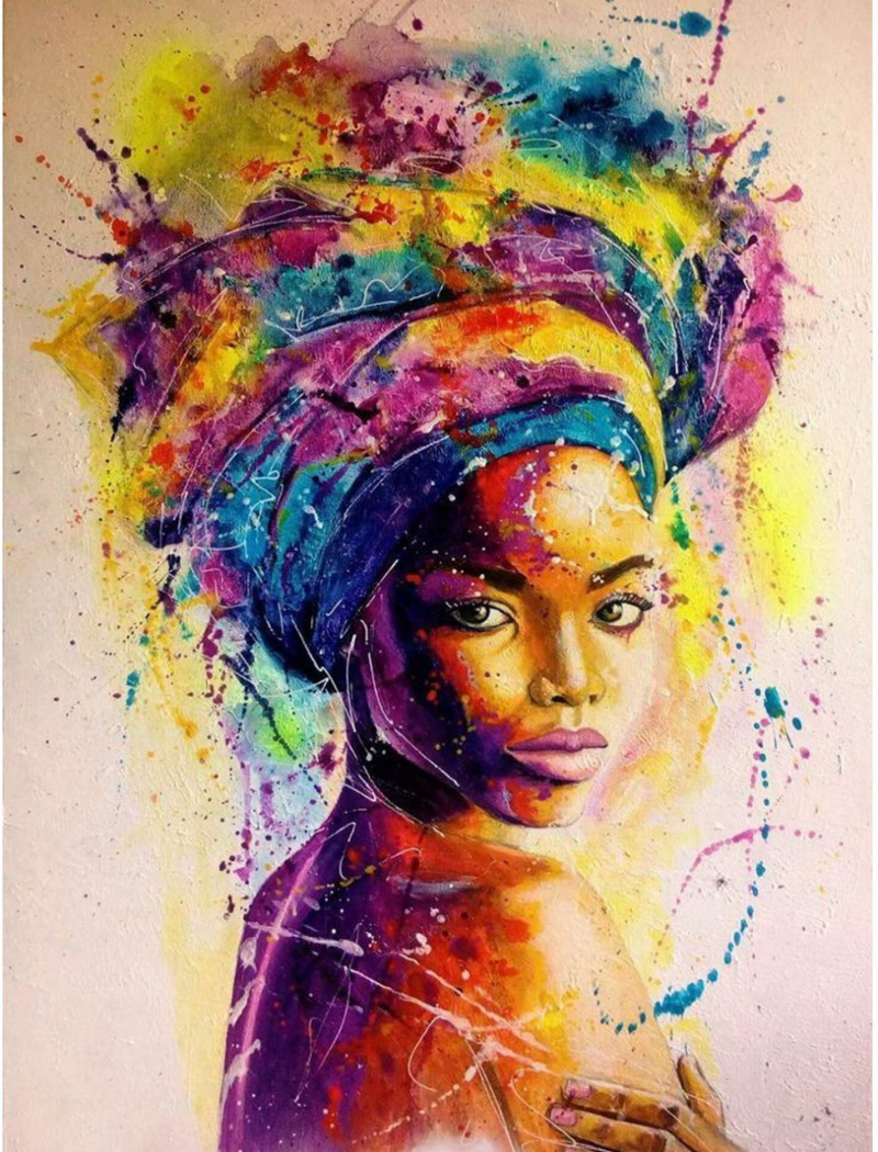 African women Threads 11ct Full cross stitch