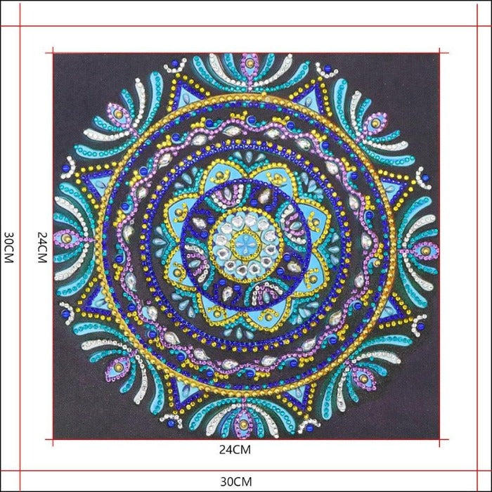 5D Diamond Painting (Part Drill) - Crystal Rhinestone - Round Mandala