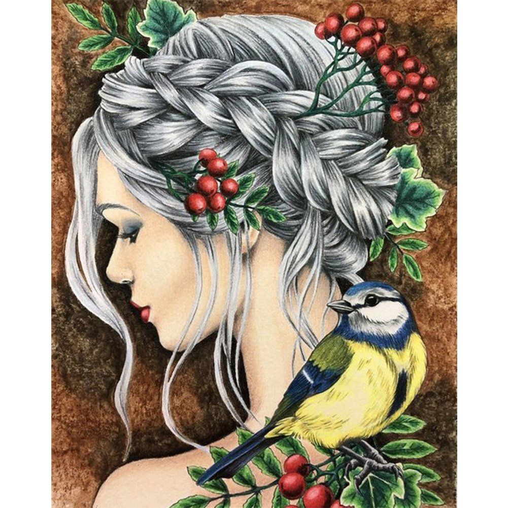 11ct Stamped Cross Stitch Young Girl ( 40*50cm)