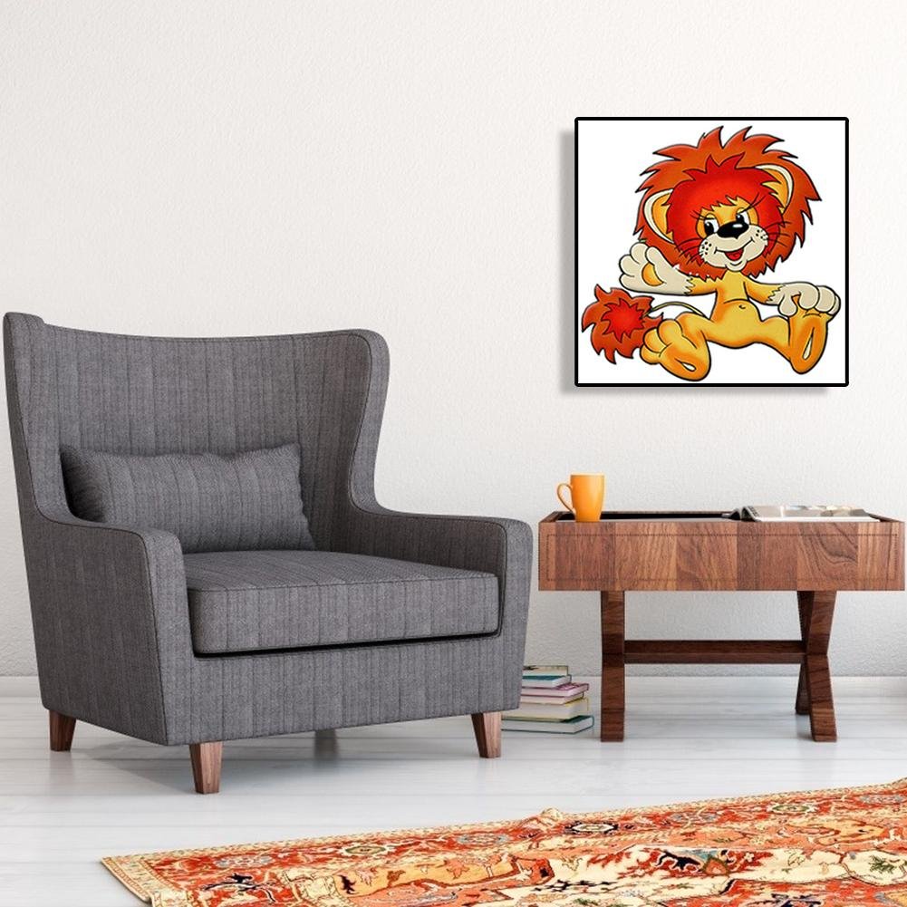 Diamond Painting - Full Round - Cartoon Lion