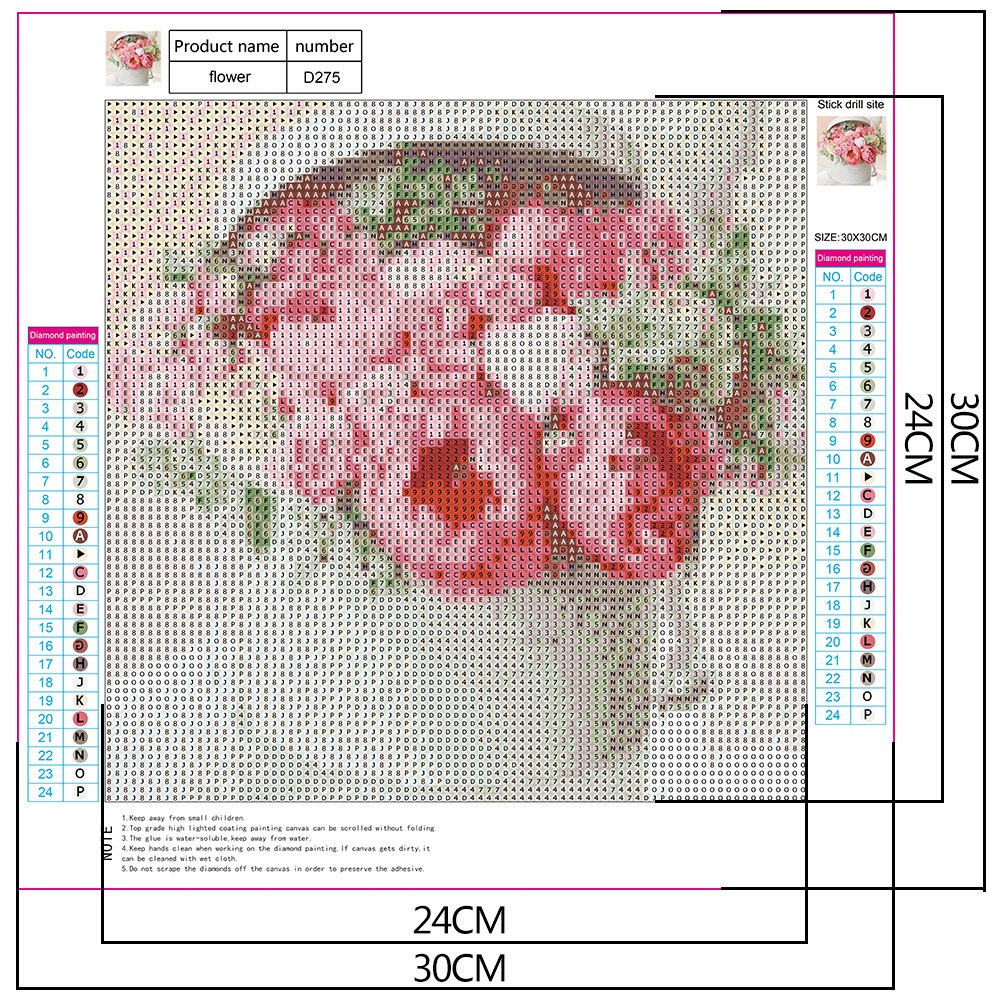 Diamond Painting - Full Round - Flower in Box
