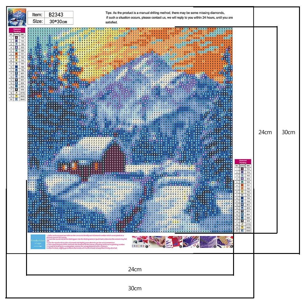 Diamond Painting - Full Round - Snow Mountain A