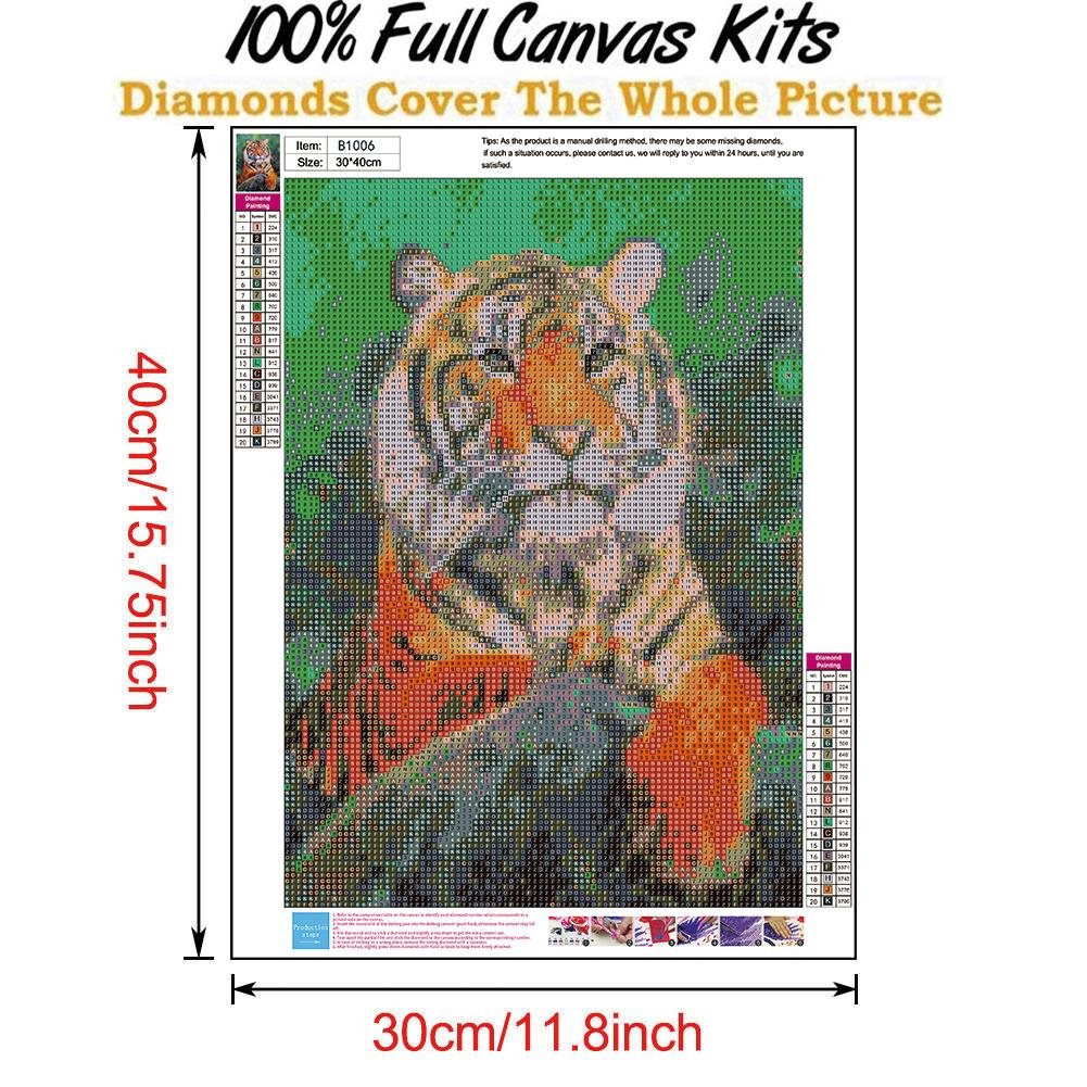 Pintura Diamante - Rodada Completa - Tigre H
