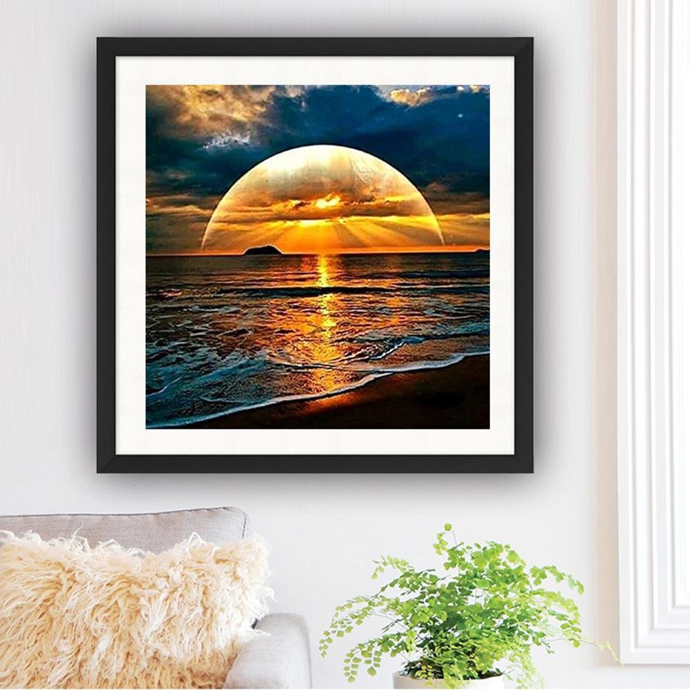 Diamond Painting - Full Round - Rising Sun Sea