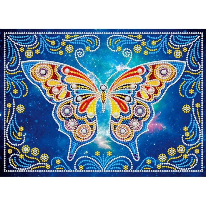 Part Butterfly Crystal Rhinestone Luminous Diamond Painting