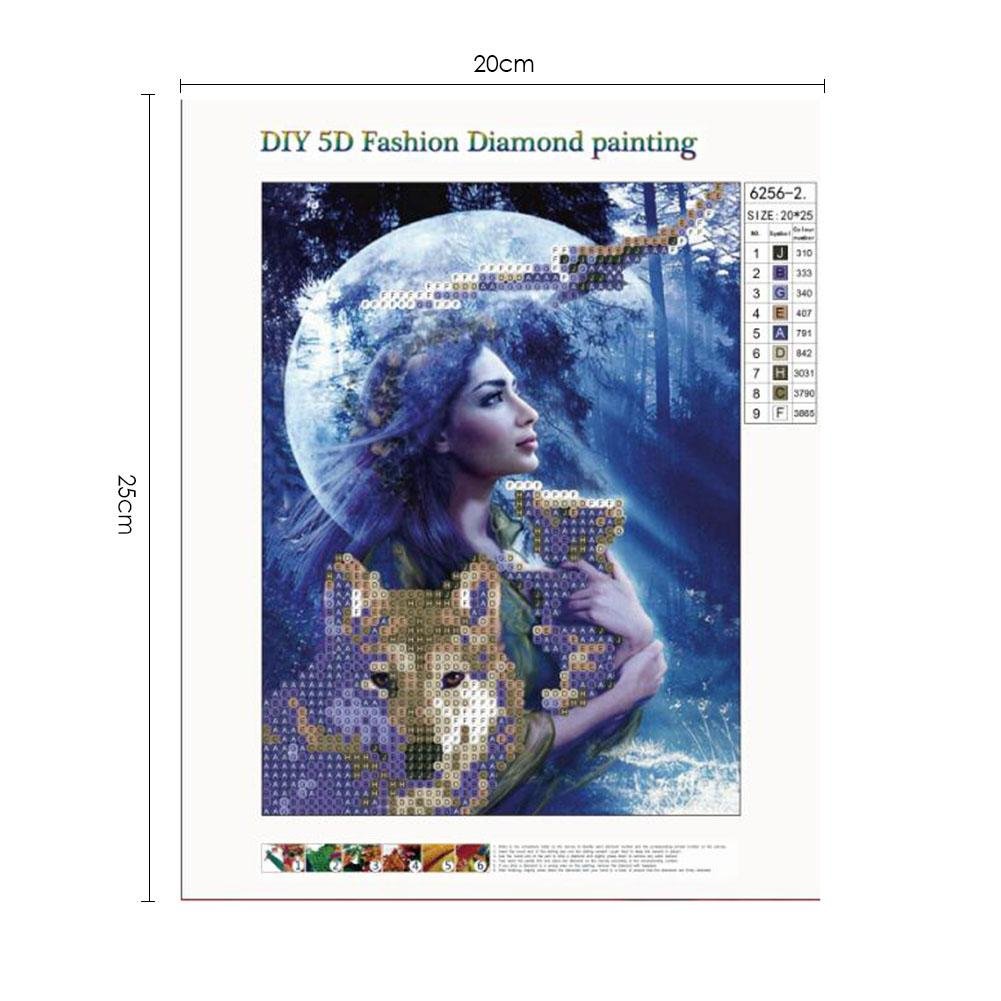Diamond Painting - Partial Round - Beauty Wolf A