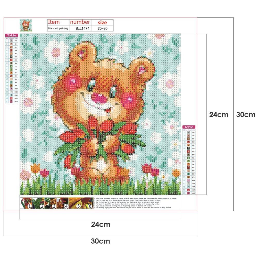 Diamond Painting - Full Round - Cartoon Animal