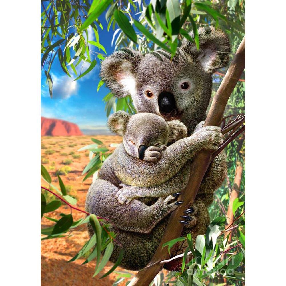 5D Diy Diamond Painting Kit Full Round Beads Koala