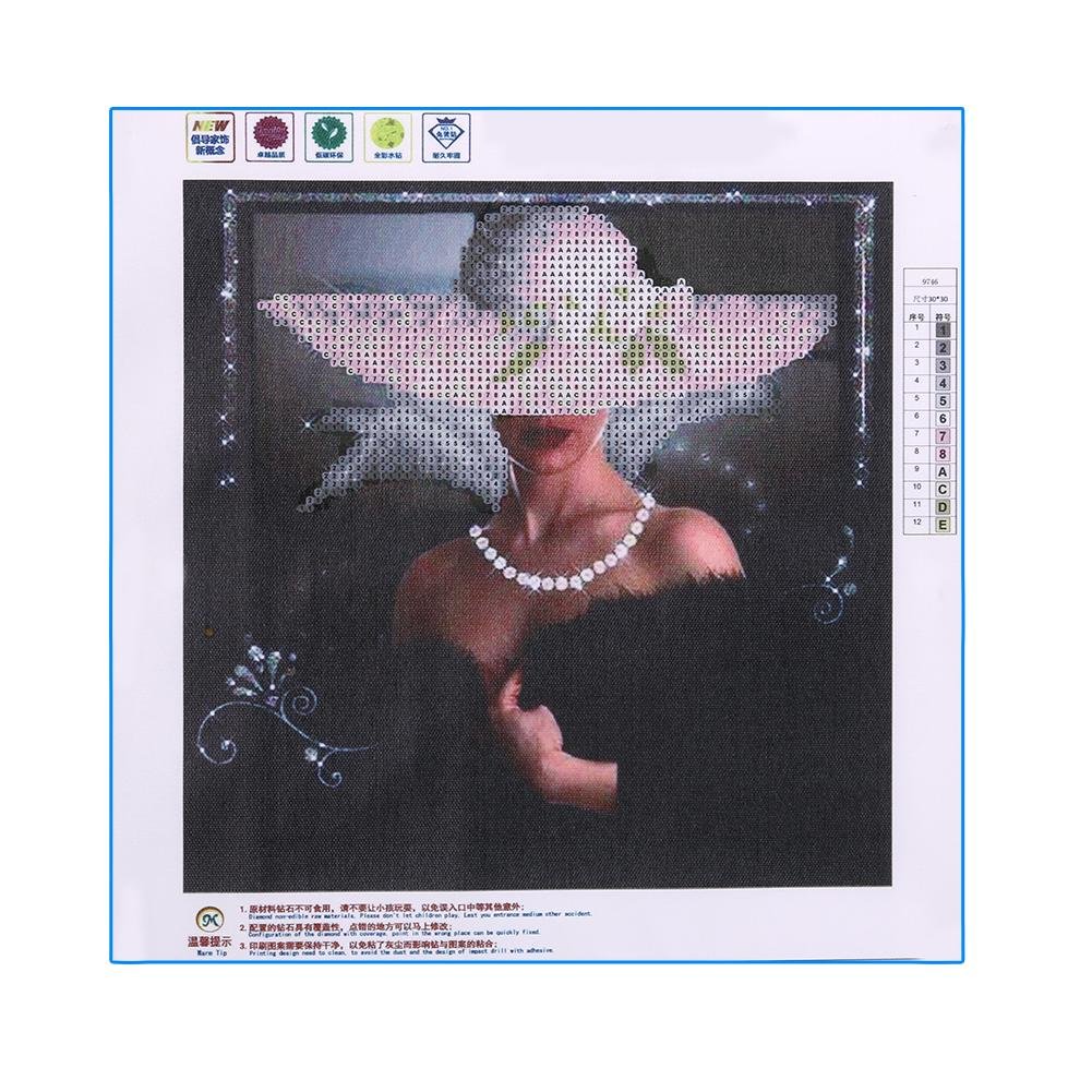 Diamond Painting - Partial Round - Elegant Lady